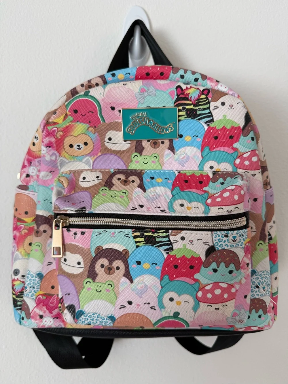 Cute Multicolor Plush Friends Mini Backpack - Squishmallows Style